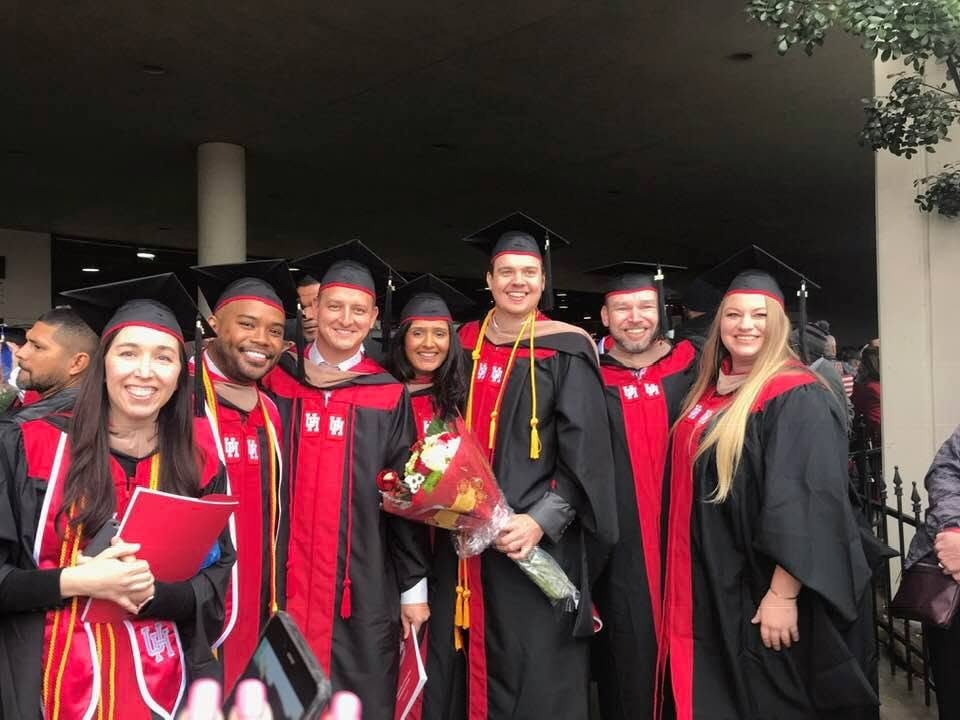 Jeff Ternois at his University of Houston MBA graduation