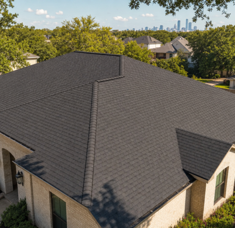 Houston attic ventilation R806 hip roof with continuous ridge vent
